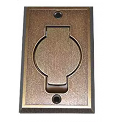 Presa aspirante in metallo BRONZO a parete